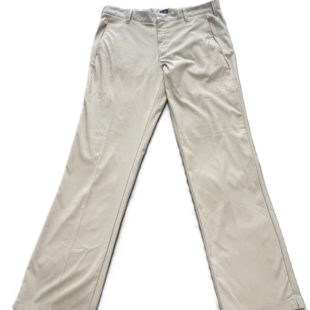 Sporty Preppy Chino Style Adidas Climalite Performance Golf Pants Men's 36x34